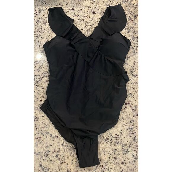 Blooming Jelly Tummy Control Swimsuits Slimming Bathing Suit Ruffle V Neck - Picture 3 of 6